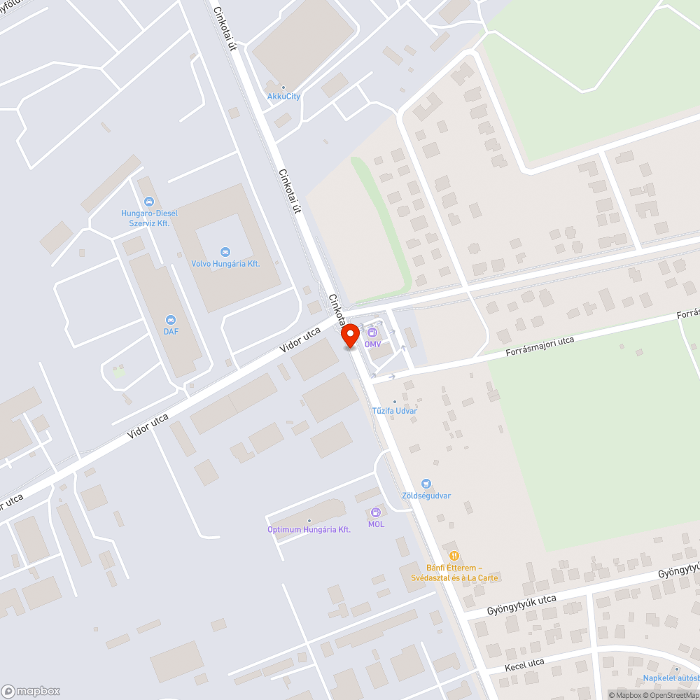 Balesetveszély a kerékpárúton bejelentés helye