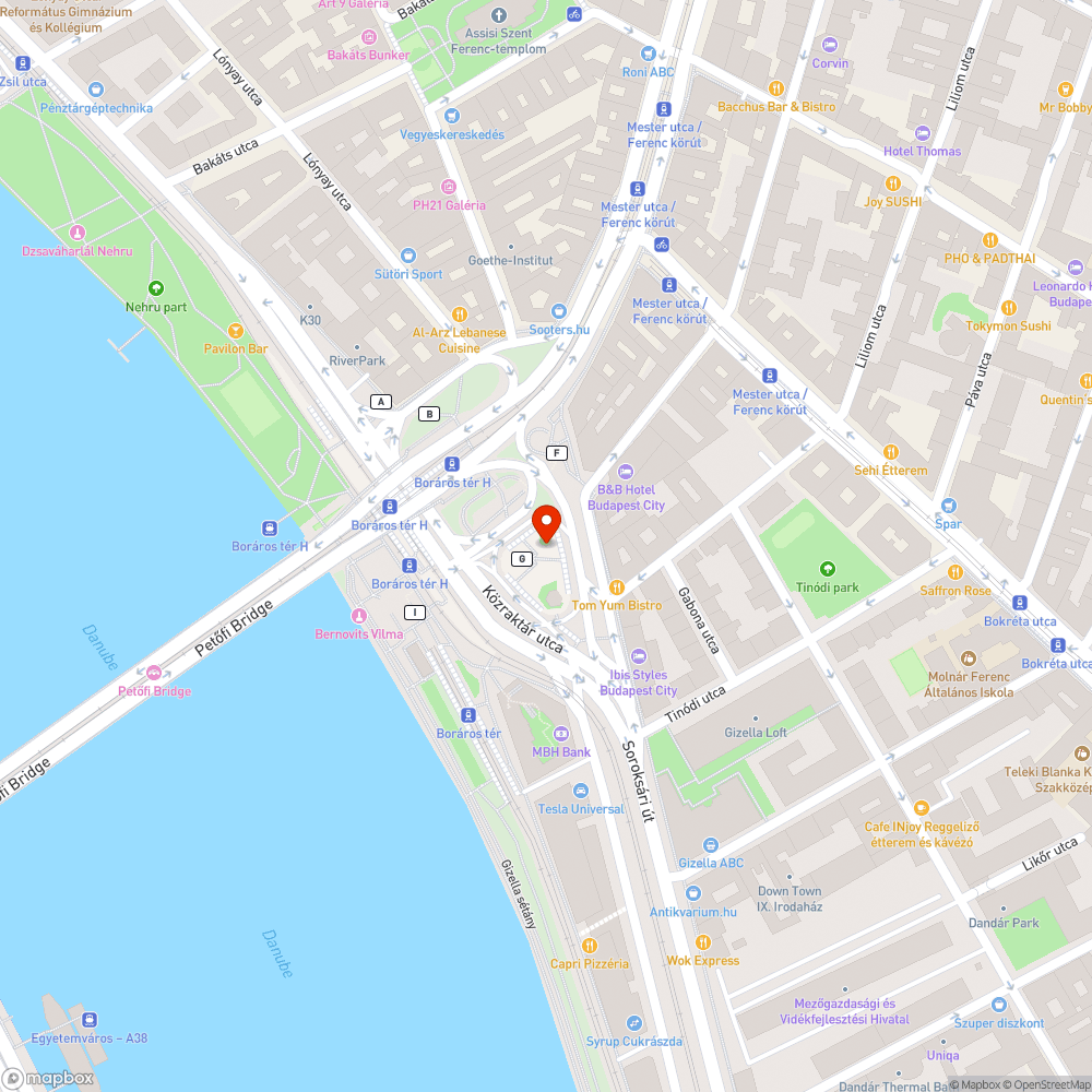 Széteső busz bejelentés helye