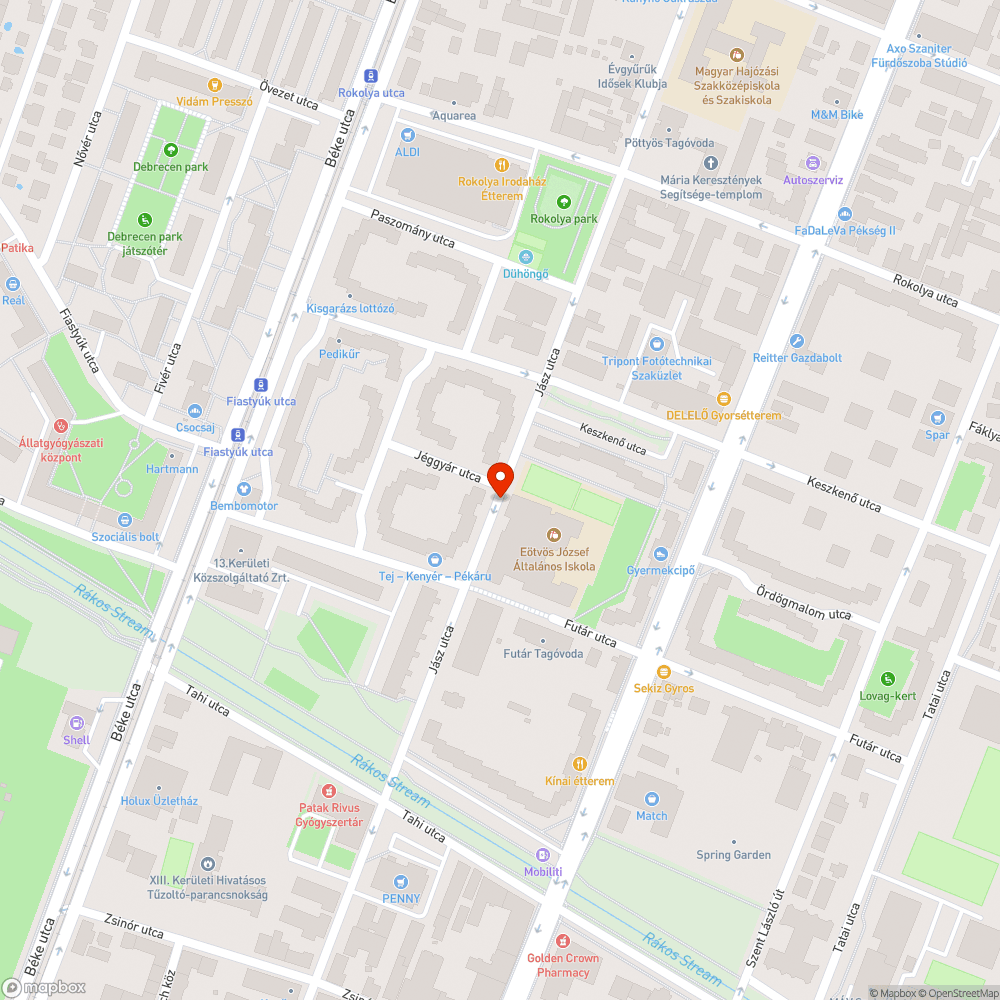 Halott fa bejelentés helye