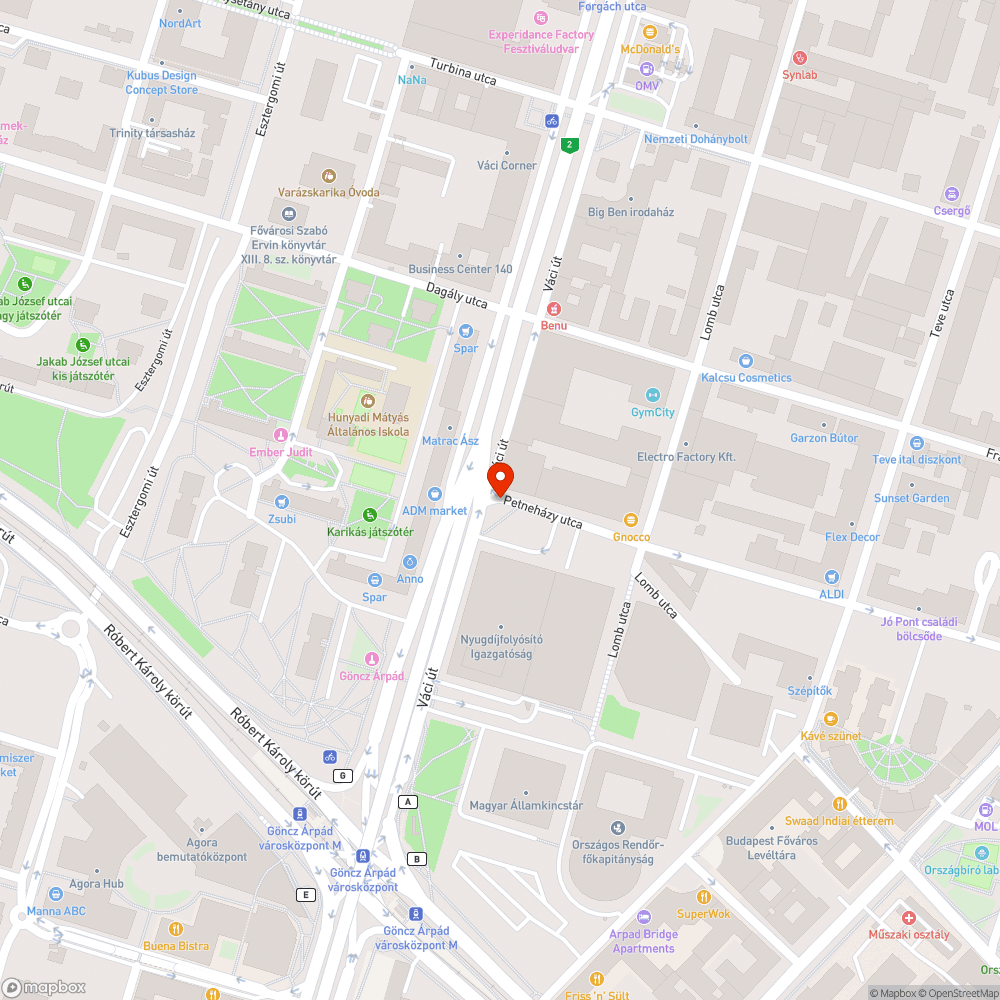 Életveszélyes zebra bejelentés helye