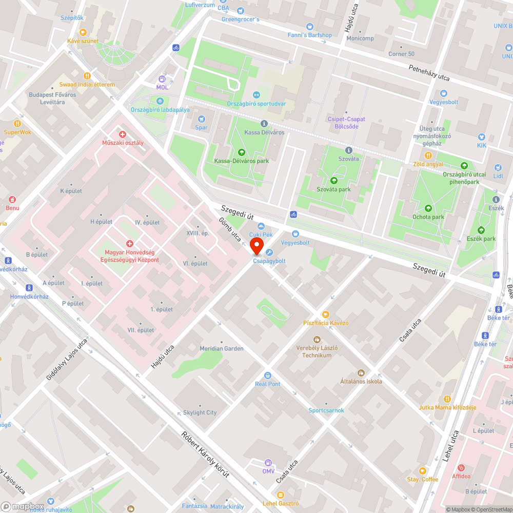 Megdőlt tábla bejelentés helye