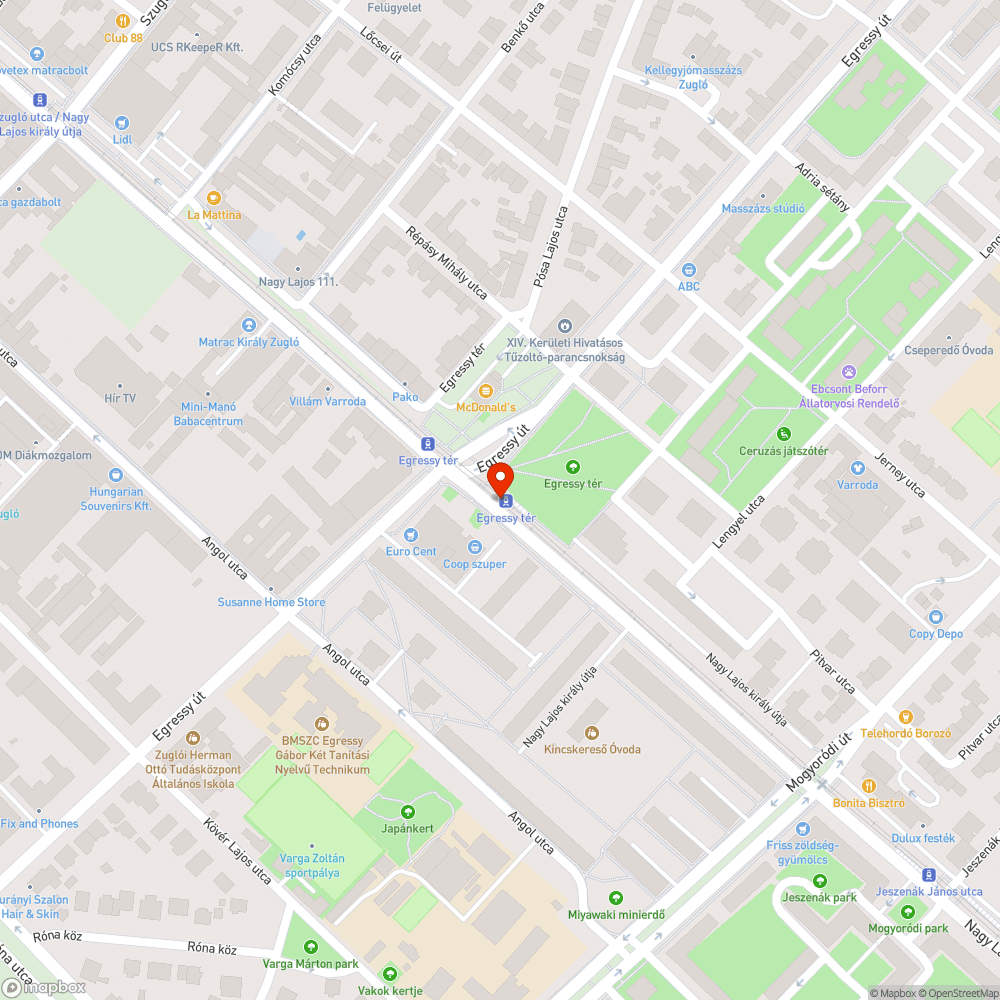 Koszos a megálló bejelentés helye