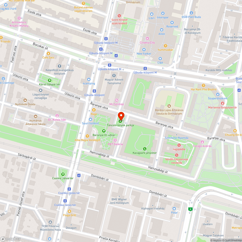 Elhanyagolt, szemetes újbudai parkok. bejelentés helye