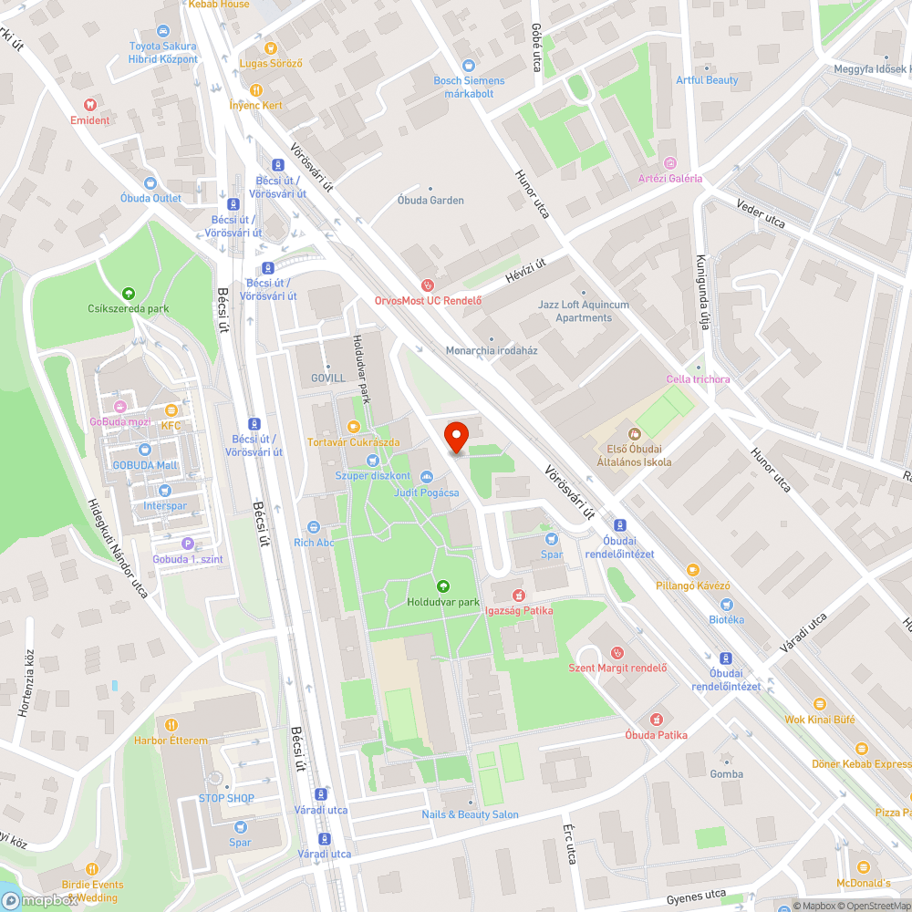 III. Ágoston utca kátyúi bejelentés helye