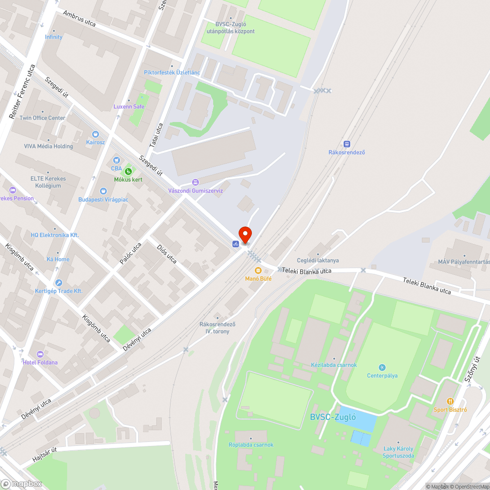 Biciklis átjáró aszfaltozása bejelentés helye