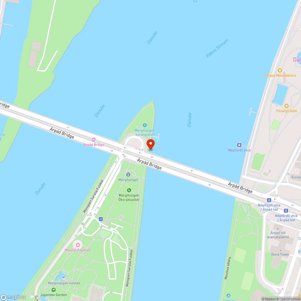 Árpád Híd biciklis sáv javítása bejelentés helye