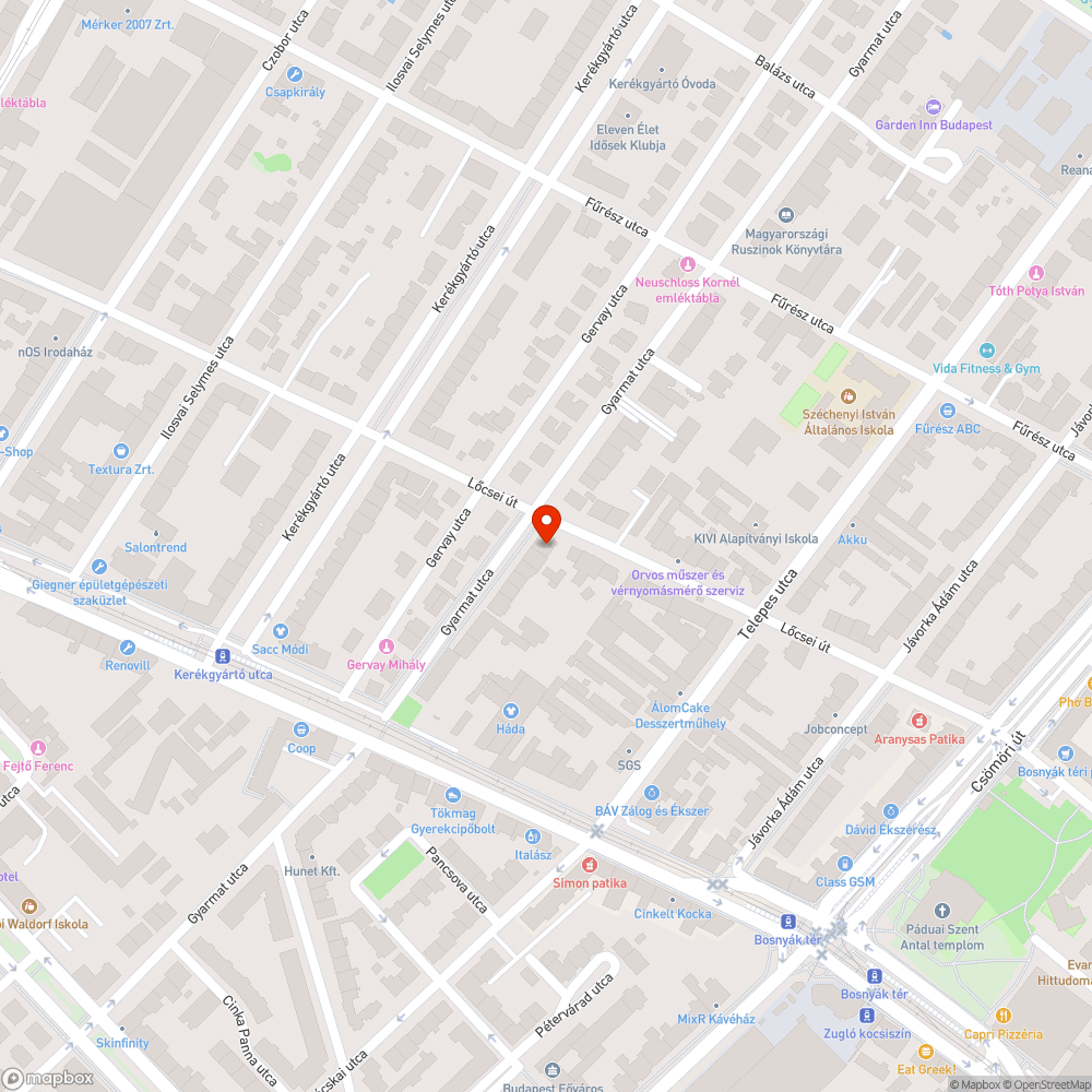 kiszáradt fa bejelentés helye