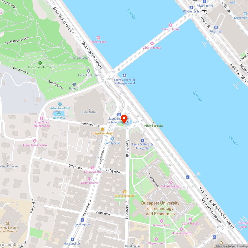 Kevés kerékpártároló a Szent Gellért téren bejelentés helye