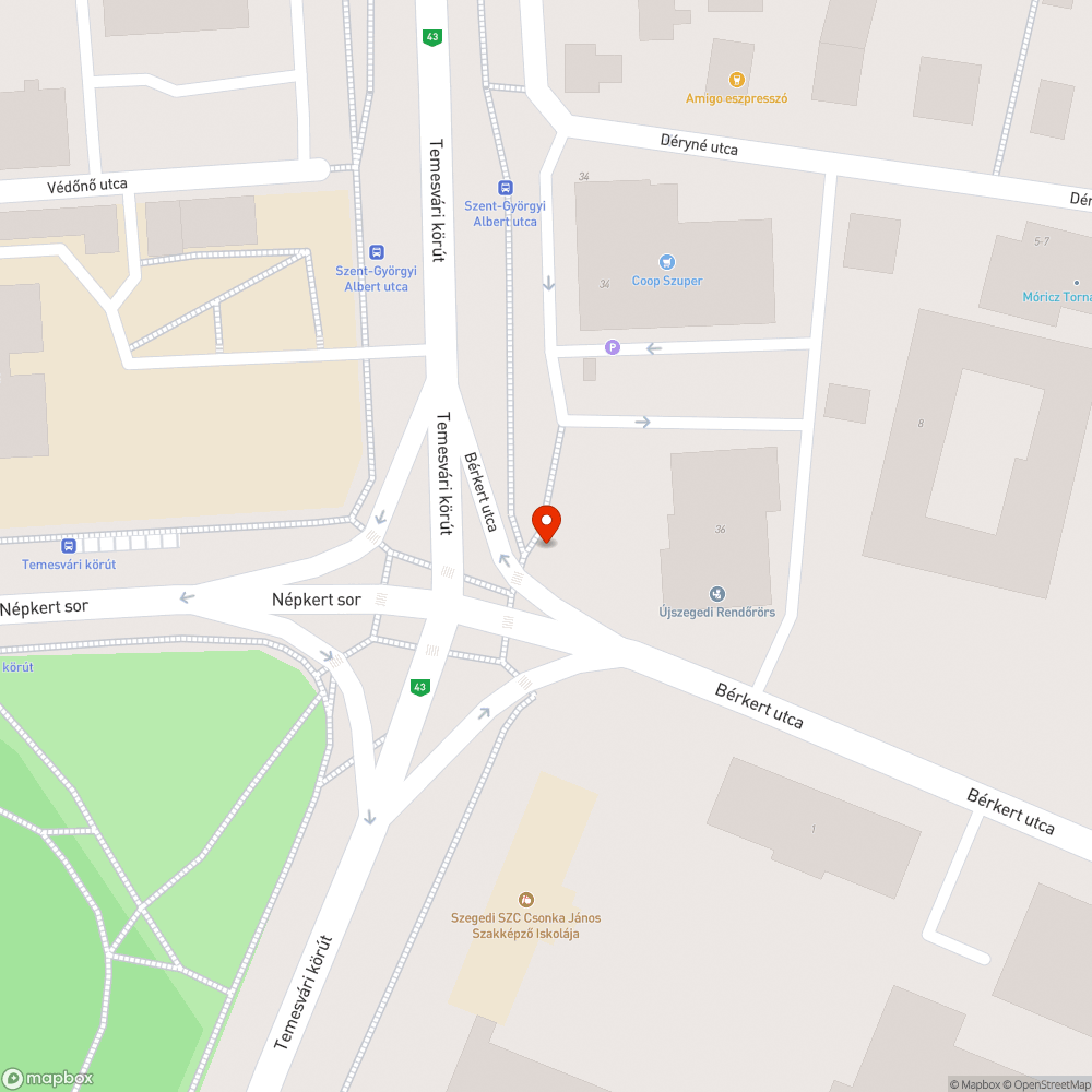 Járda burkolata sérült bejelentés helye