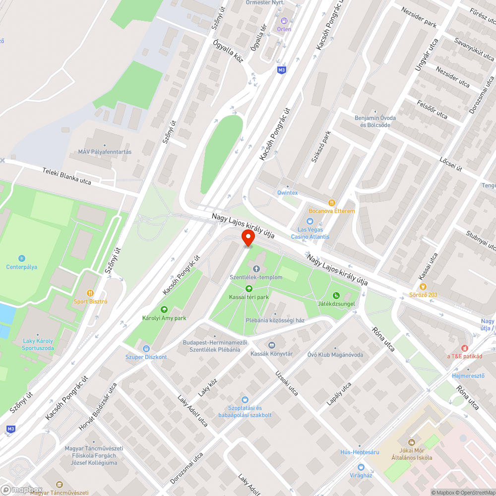 Kifeküdt bejelentés helye