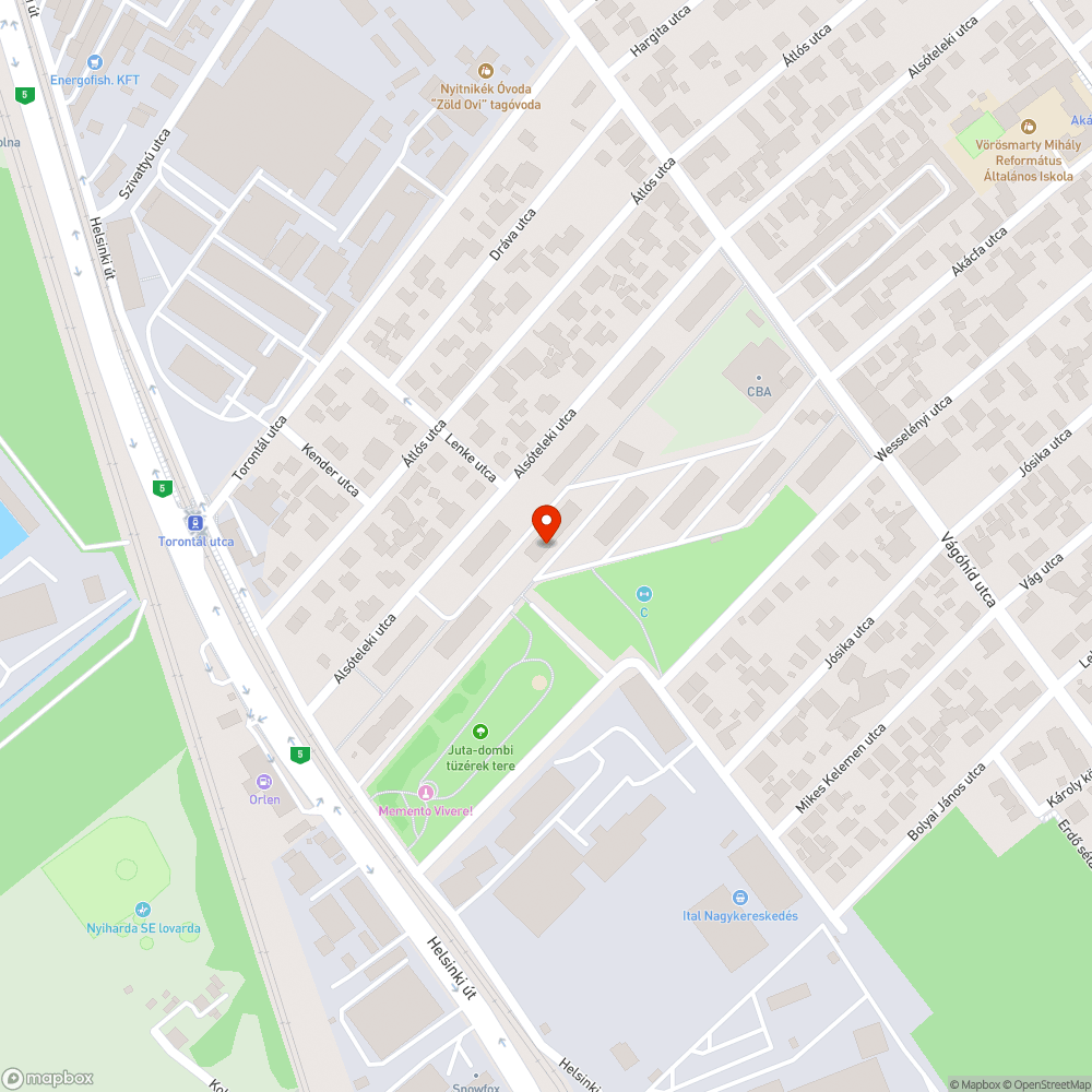 1201 Bp. Alsoteleki u. 26. Szemet bejelentés helye