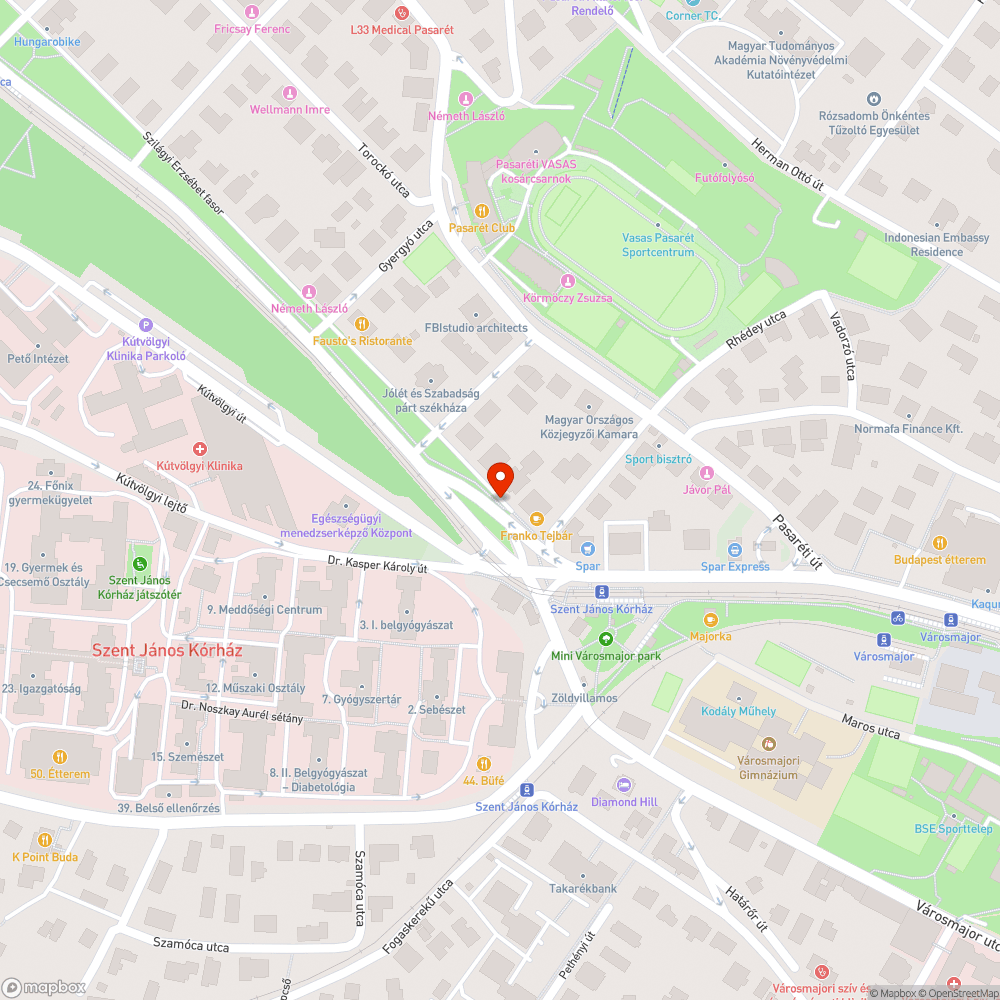 Zöldfelületen parkolás bejelentés helye