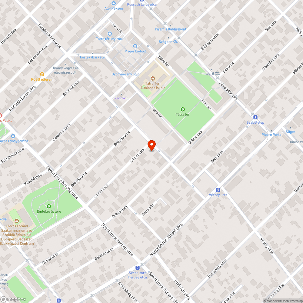 Kidőlt fa bejelentés helye