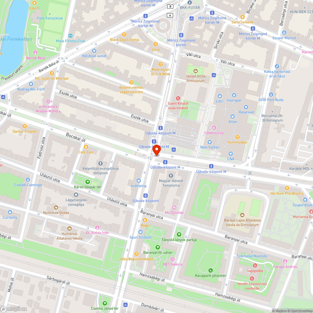 4V Újbuda-központ bejelentés helye