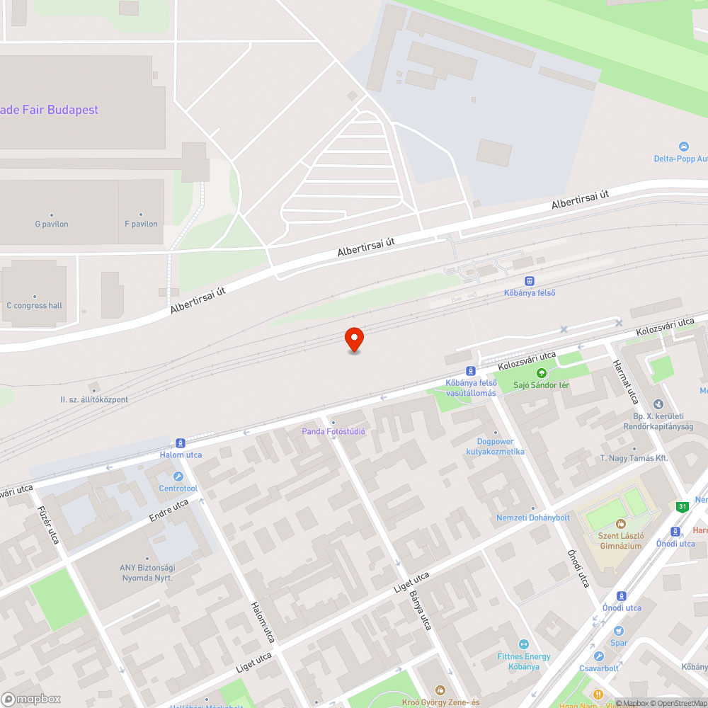 Két kocsi bejelentés helye