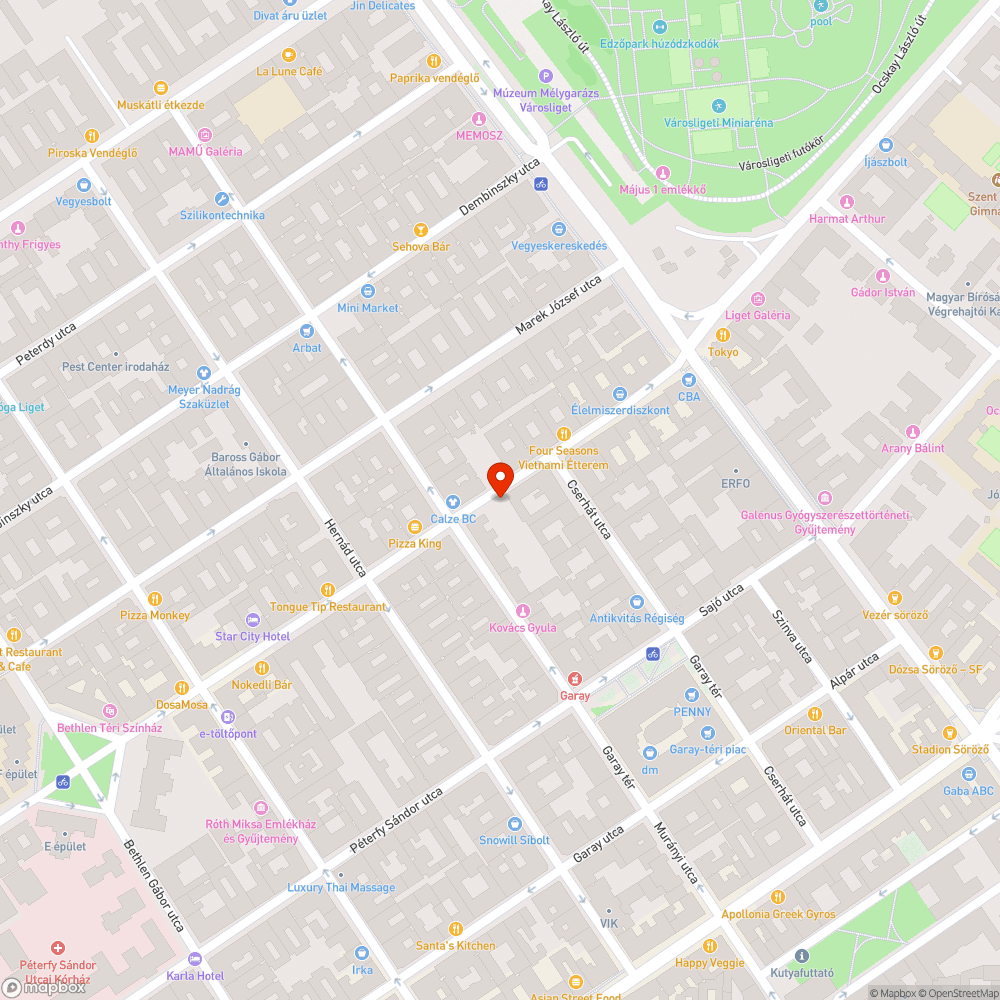 Bemosódott járda bejelentés helye