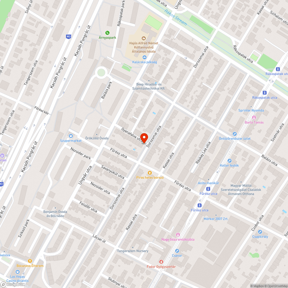 Elhagyott, összetört autó bejelentés helye