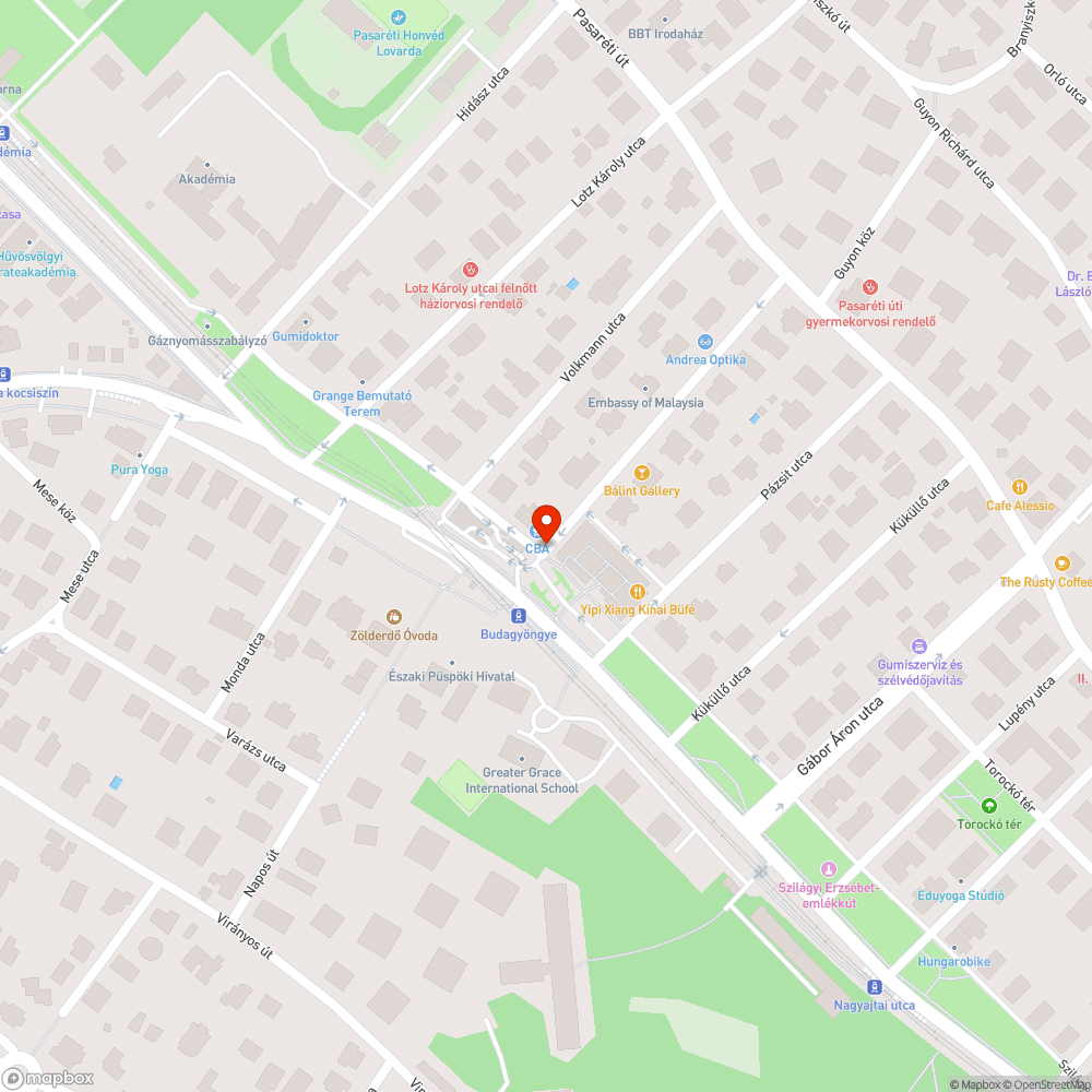 Közműfedélen lyuk bejelentés helye