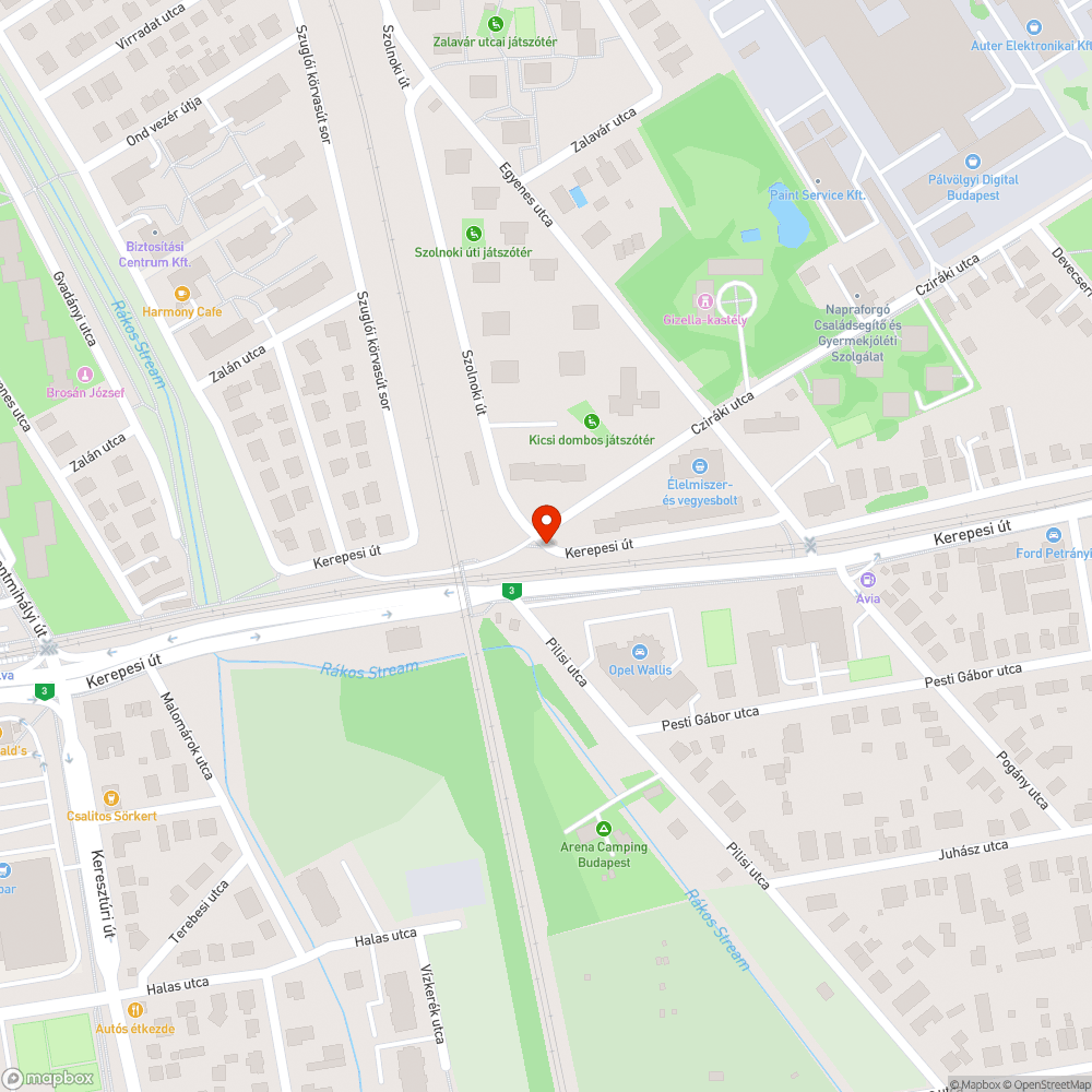 Eldőlt kerékpárút tábla bejelentés helye