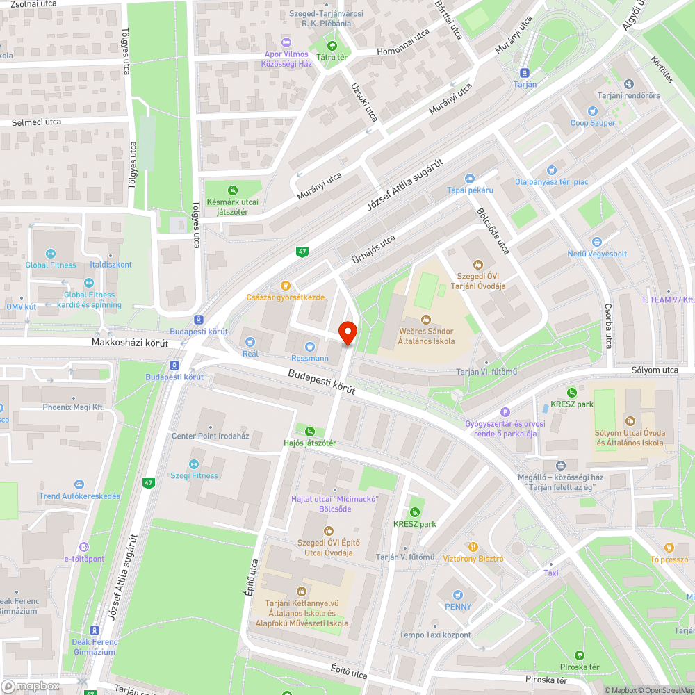 Épületről lógó kábel bejelentés helye