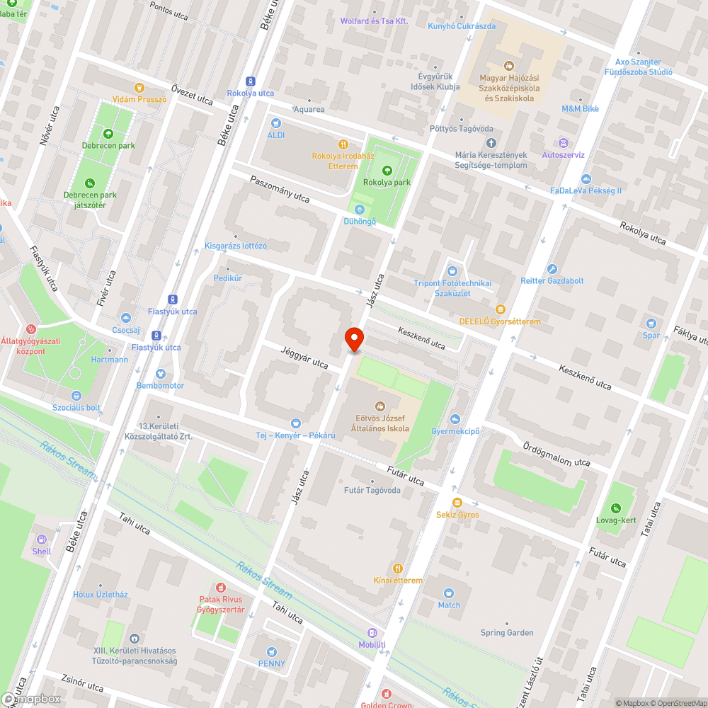 Sérült fák bejelentés helye