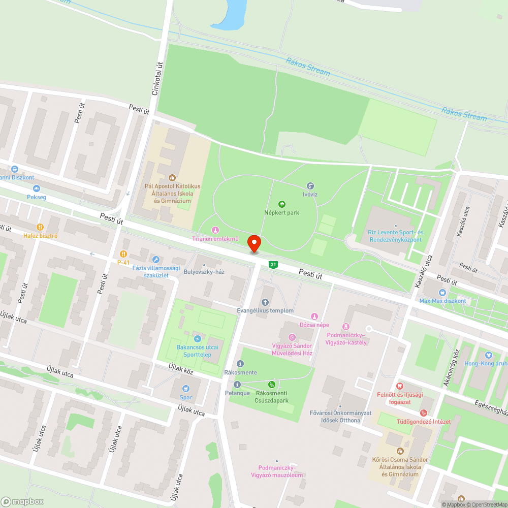 Töredezett fedél bejelentés helye