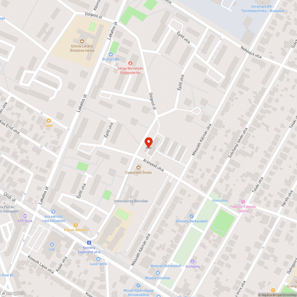 Kidőlt fa bejelentés helye