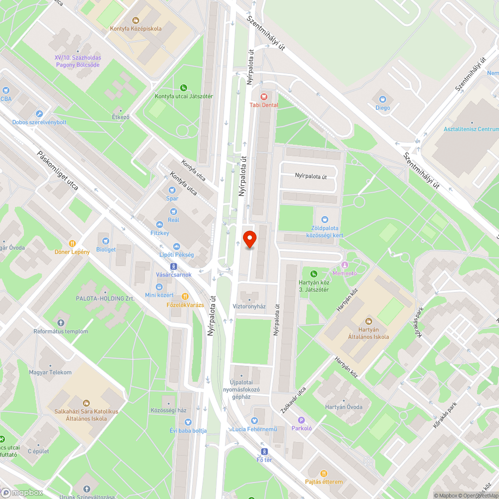 Veszélyes Kátyú bejelentés helye