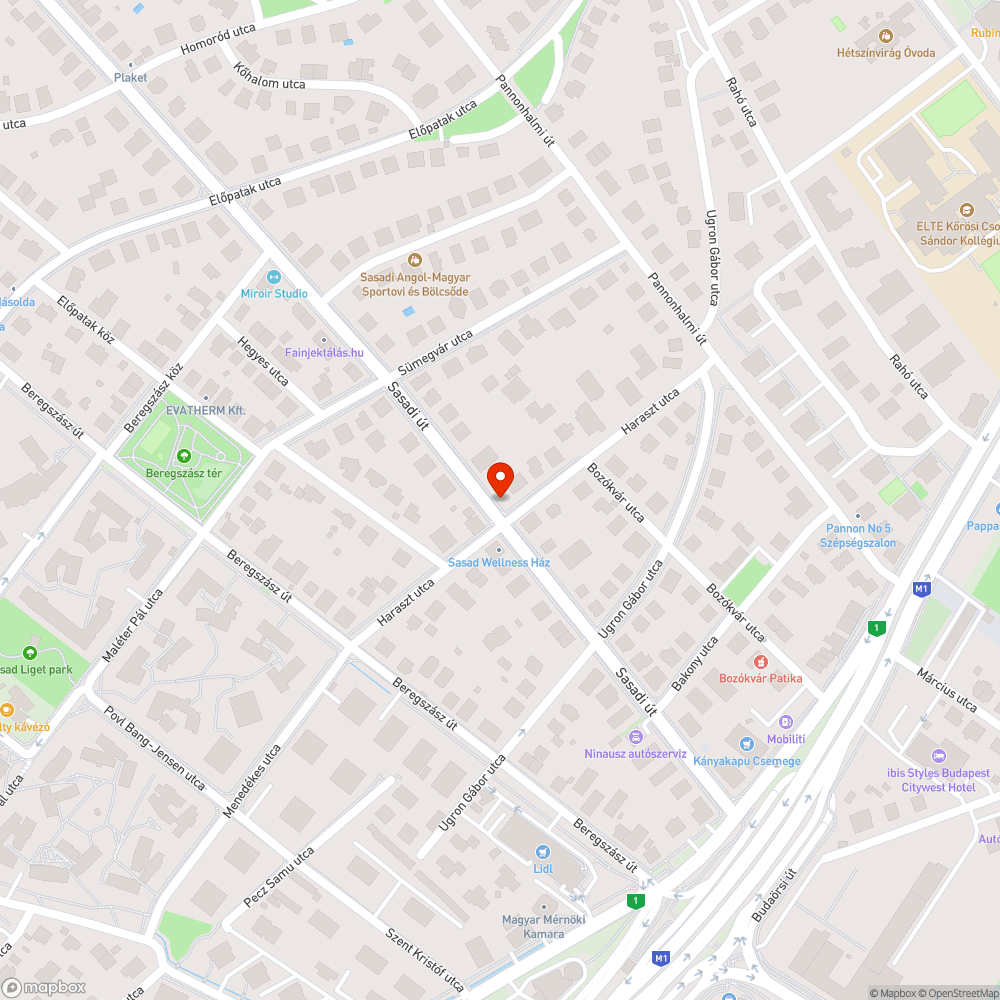 Felbomlott járda bejelentés helye