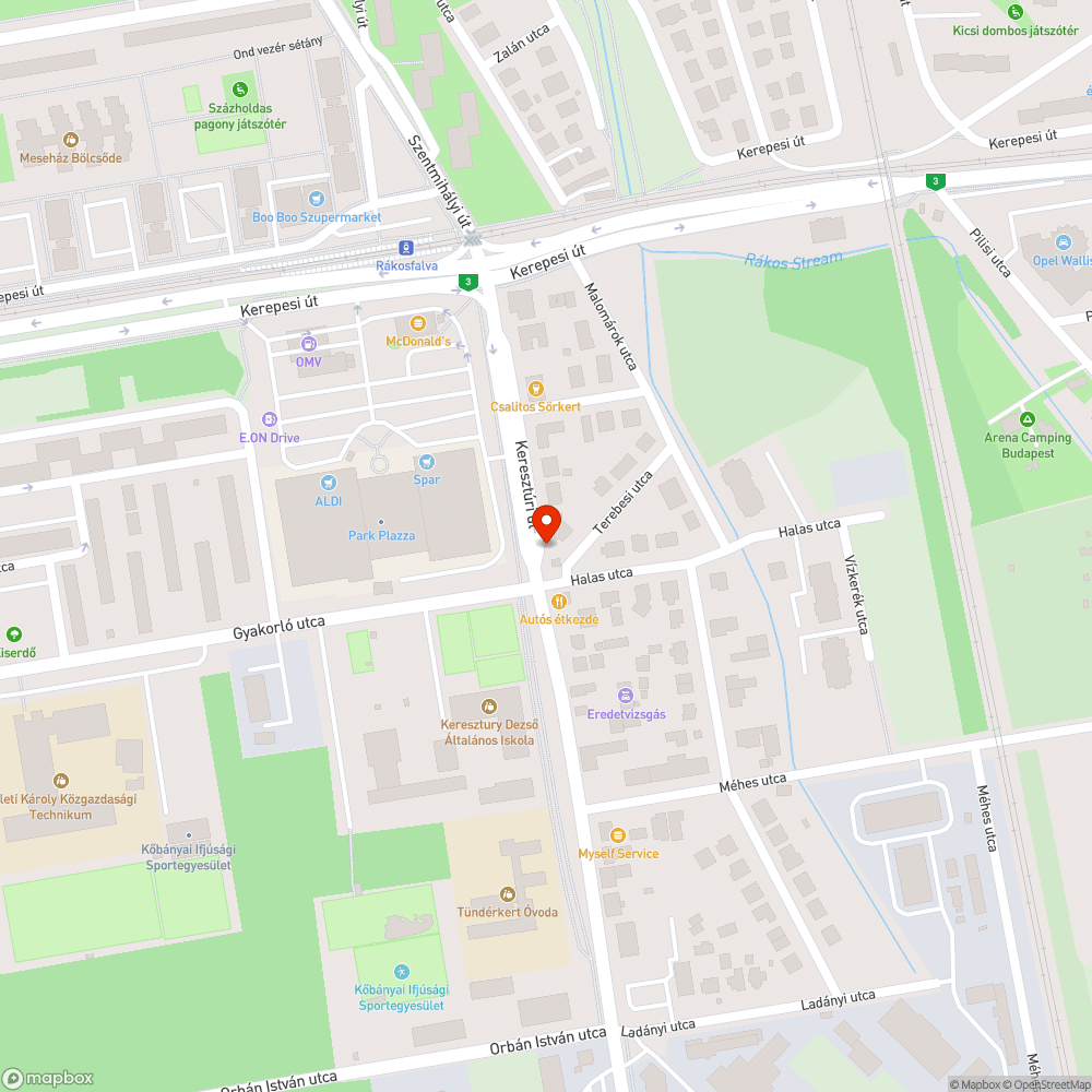 Ferde gyalogoslámpa bejelentés helye