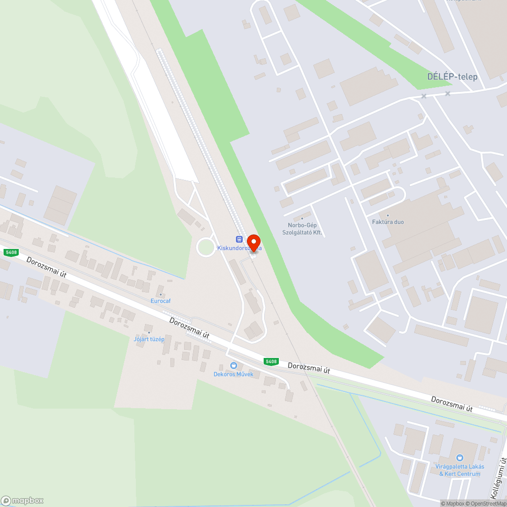 Kigazosodott peron bejelentés helye