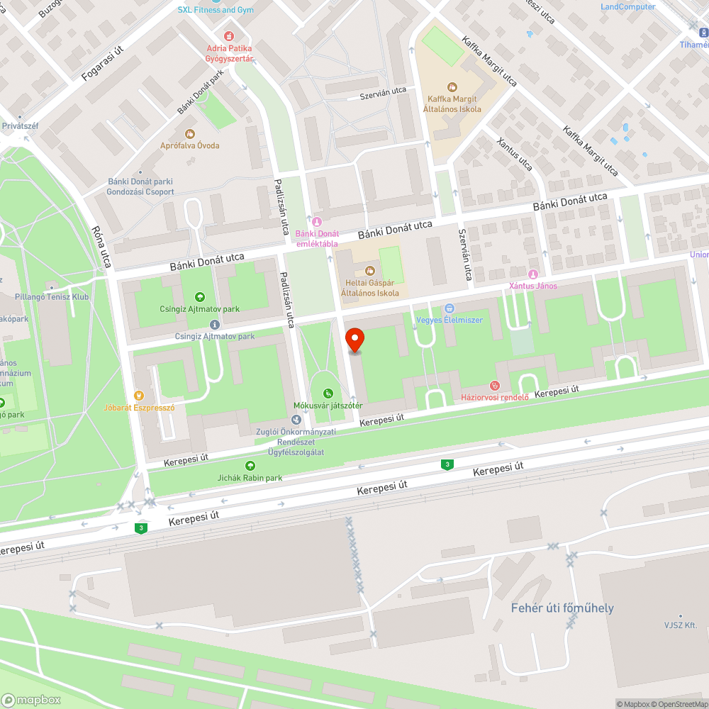 Elburjánzott fa bejelentés helye