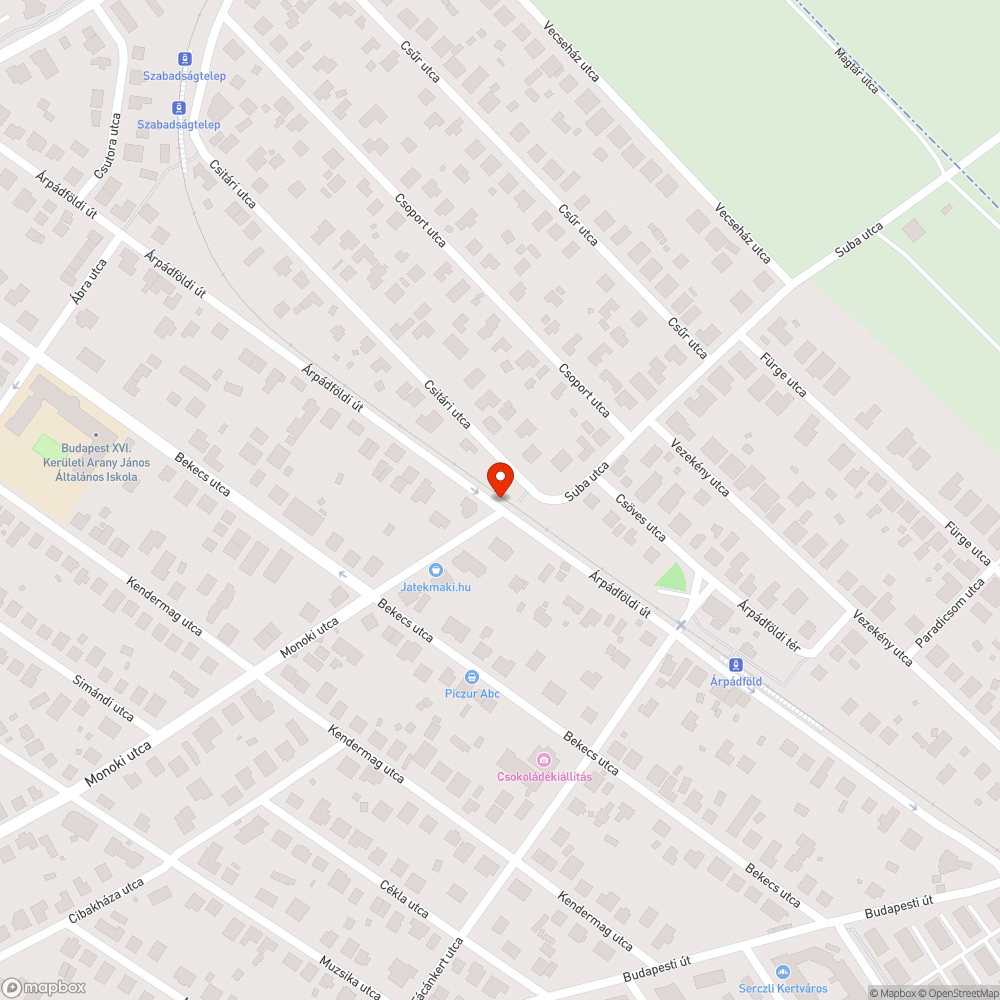 Eltűnt tábla bejelentés helye