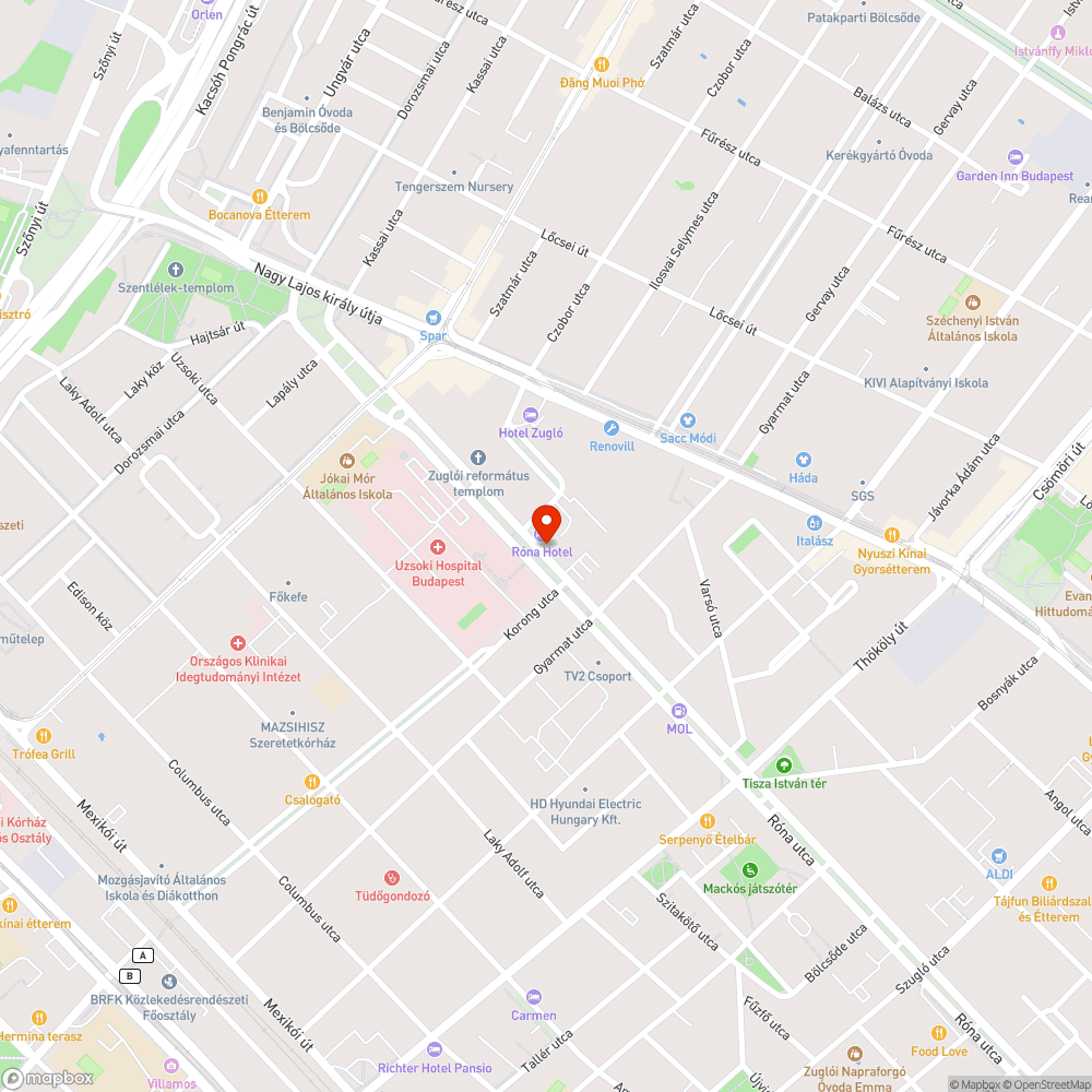 Elhagyott jármű bejelentés helye