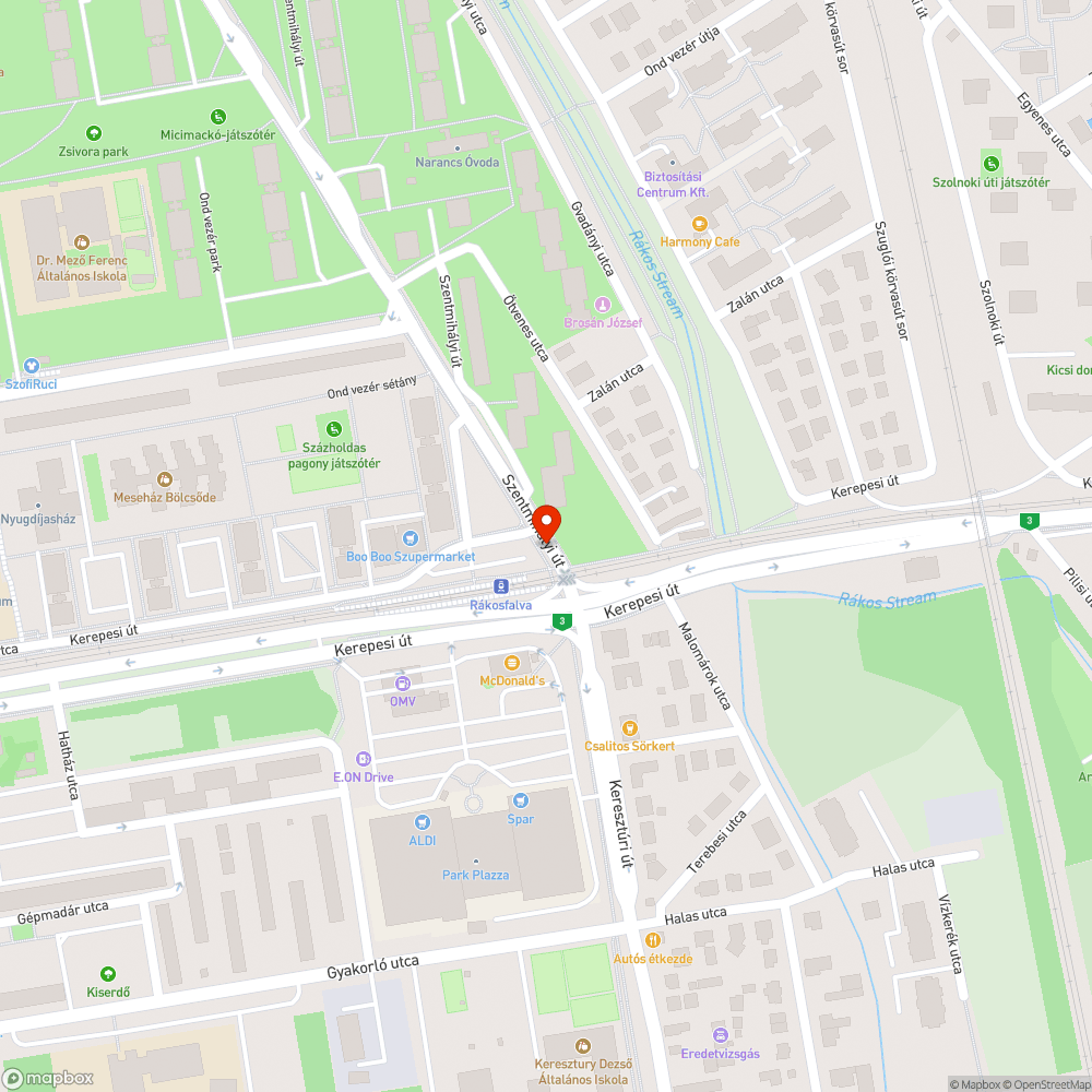 Sérült, félrerakott csőkorlát bejelentés helye