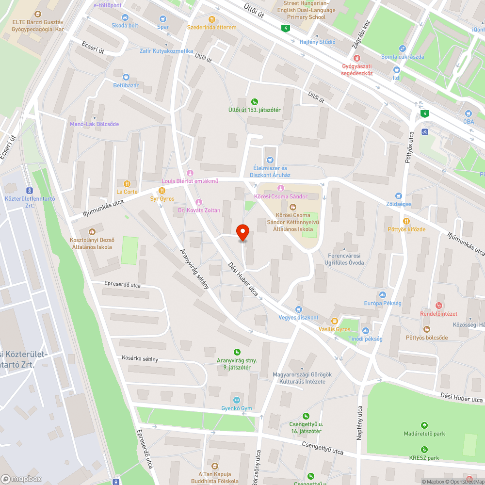 Esővíz nem folyik el bejelentés helye