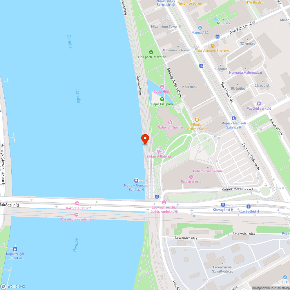 Graffiti a Nemzeti melletti sétányon bejelentés helye