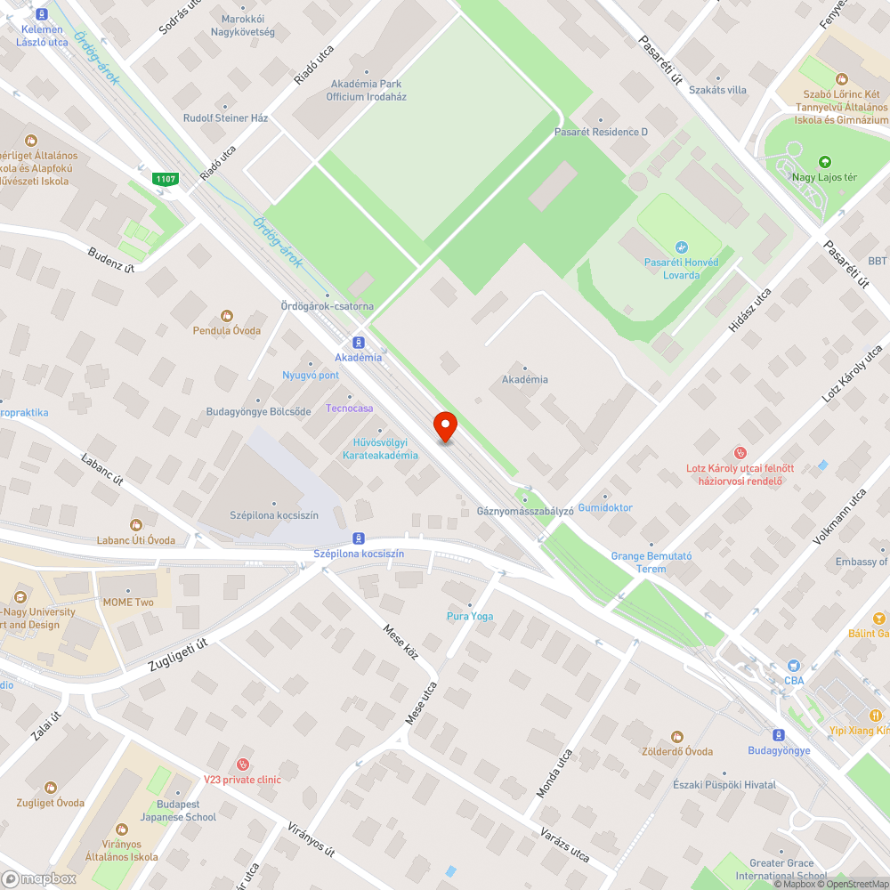 Szemetes zöldfelület bejelentés helye