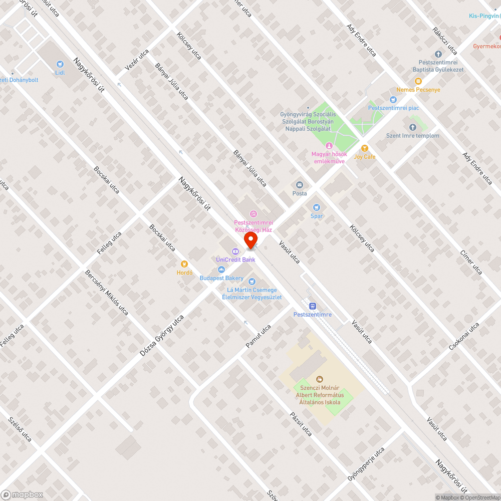 Zajos vasúti átkelő bejelentés helye