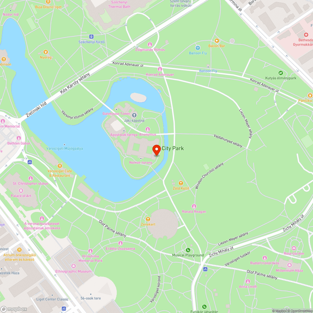 Graffiti a Vajdahunyad várán bejelentés helye