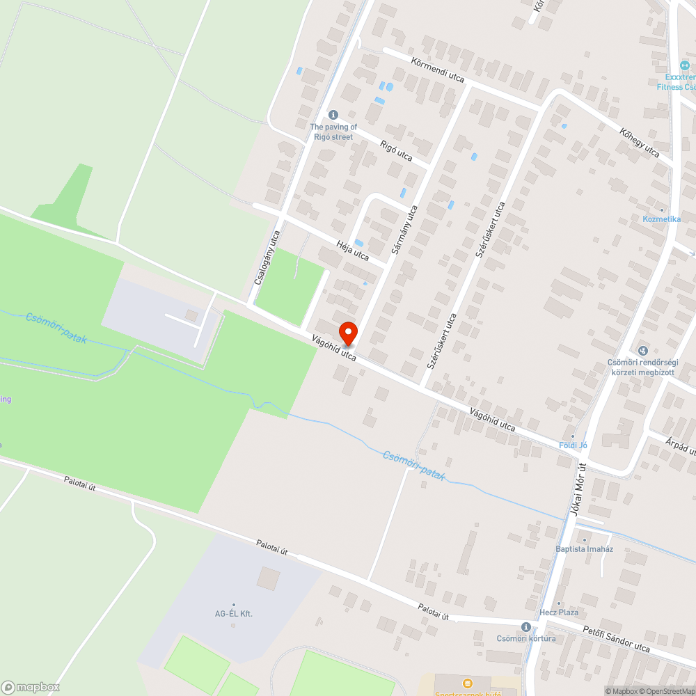 Eltömődött, gyomos vízelvezető csatorna bejelentés helye