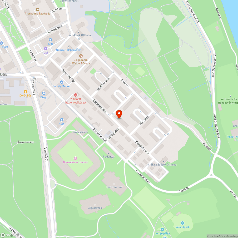 megsüllyedt bejelentés helye