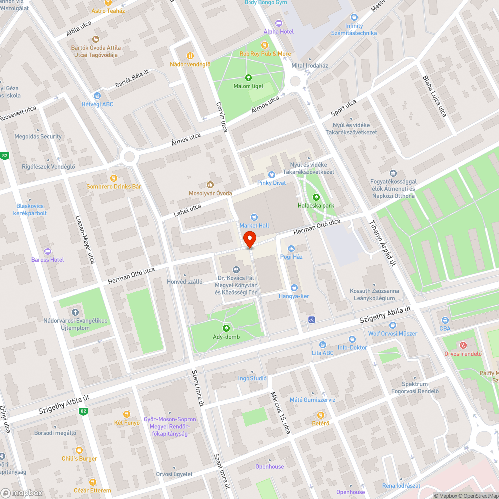 Graffiti bejelentés helye