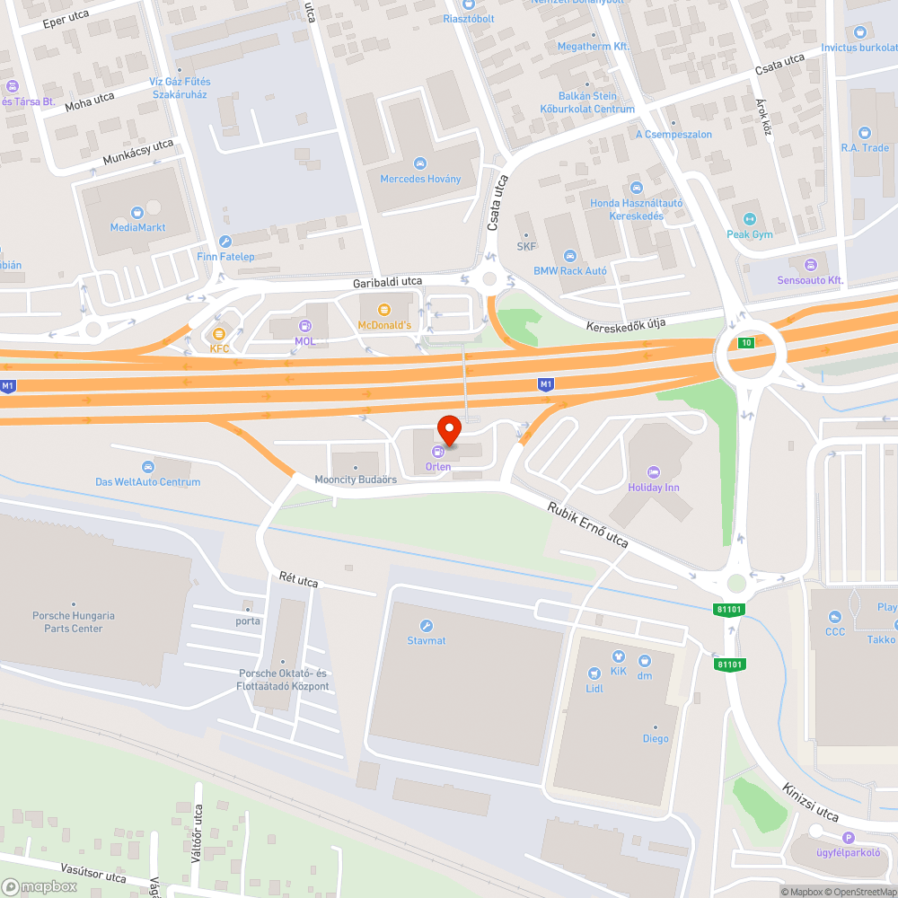 Balesetveszélyes elhagyott járművek bejelentés helye