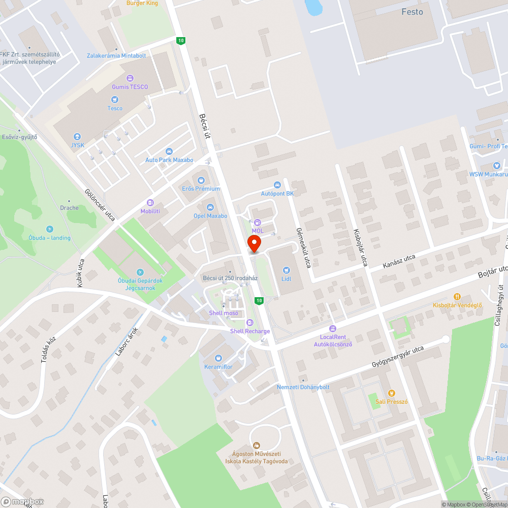 Hiányzó fényterelők bejelentés helye