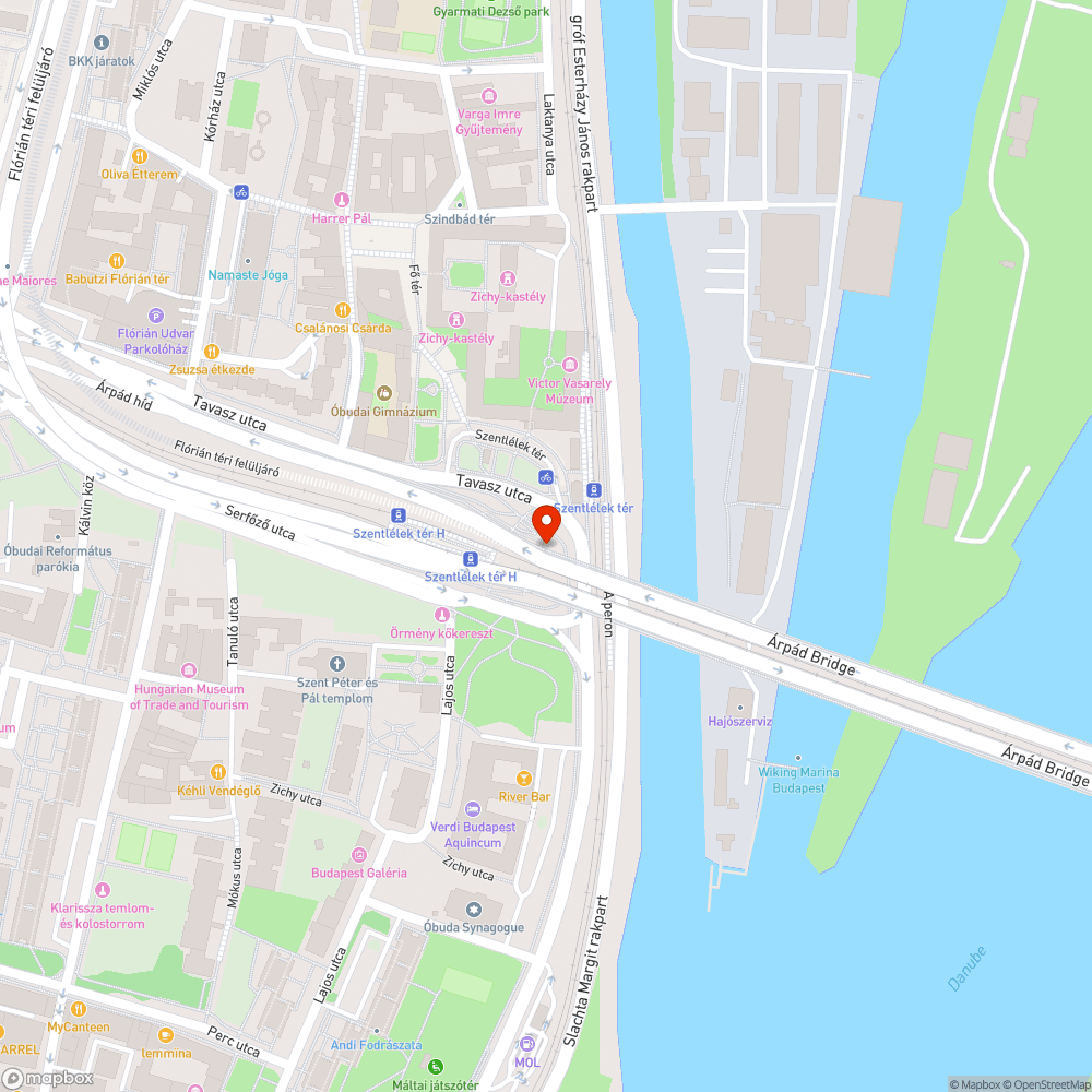 Veszélyes úthibák a hídon bejelentés helye