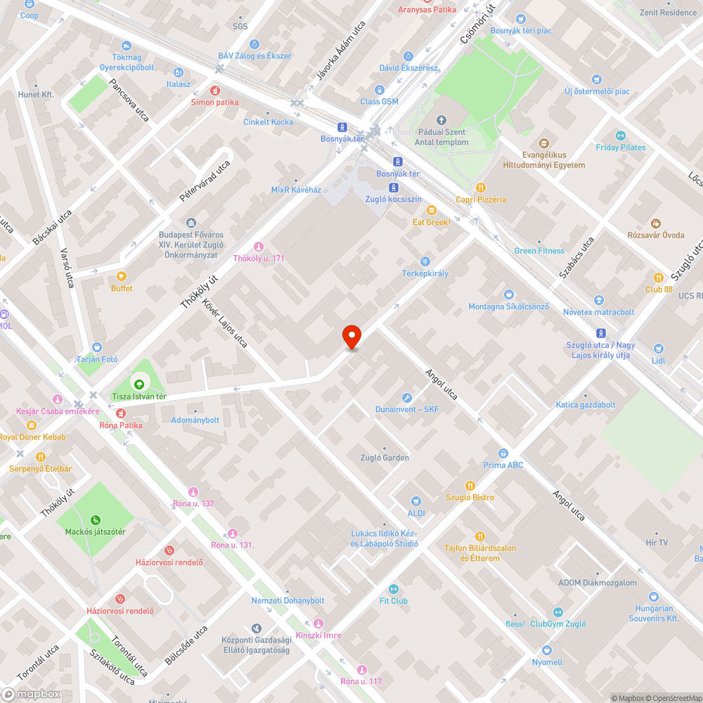 Rendszám nélküli Opel Corsa Bosnyák u. 13. bejelentés helye