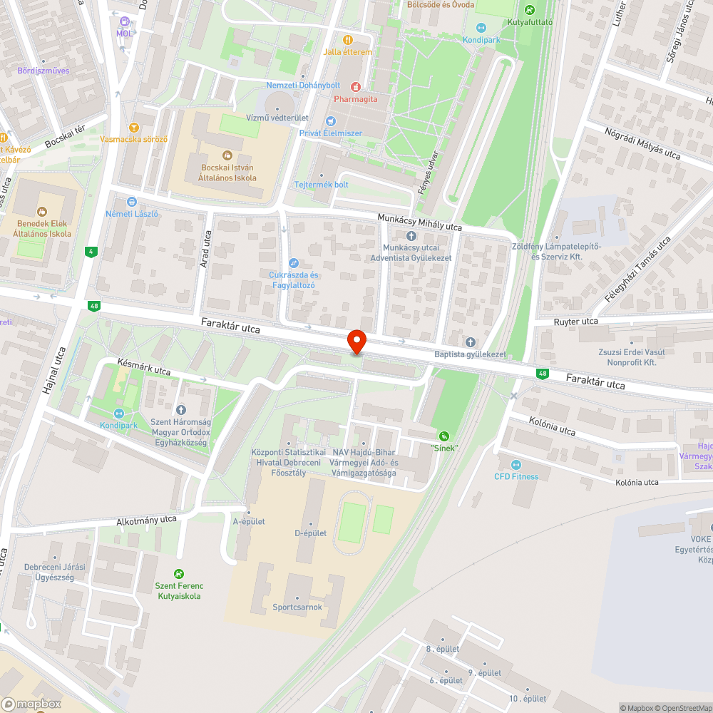 Repedések és mélyedések a járdán bejelentés helye