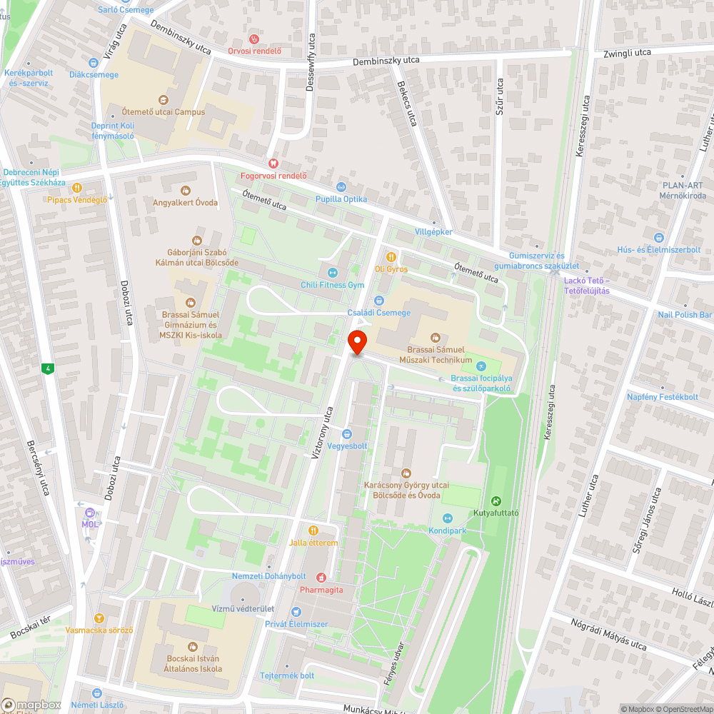 Felrepedt járda bejelentés helye