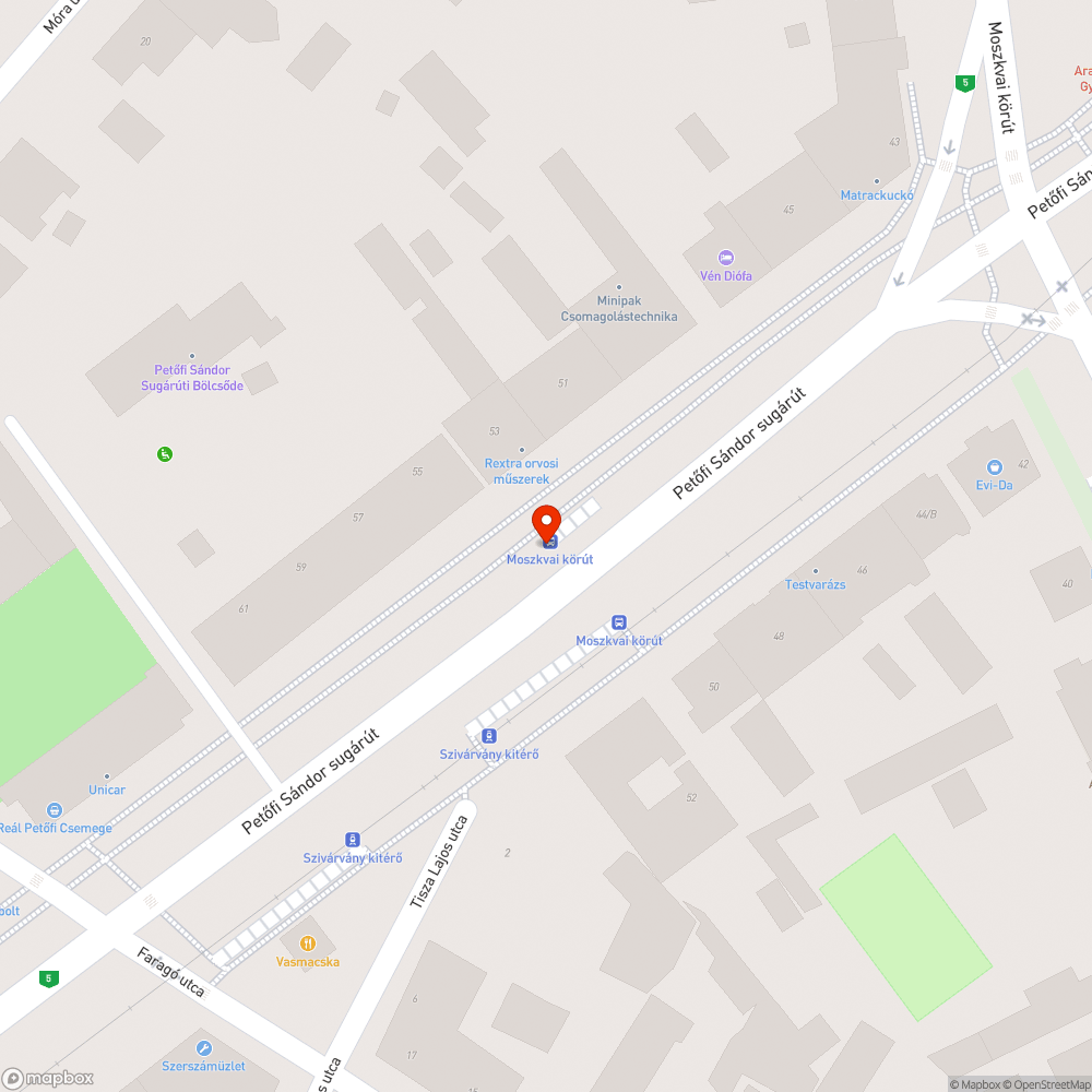 Megdőlt oszlop bejelentés helye